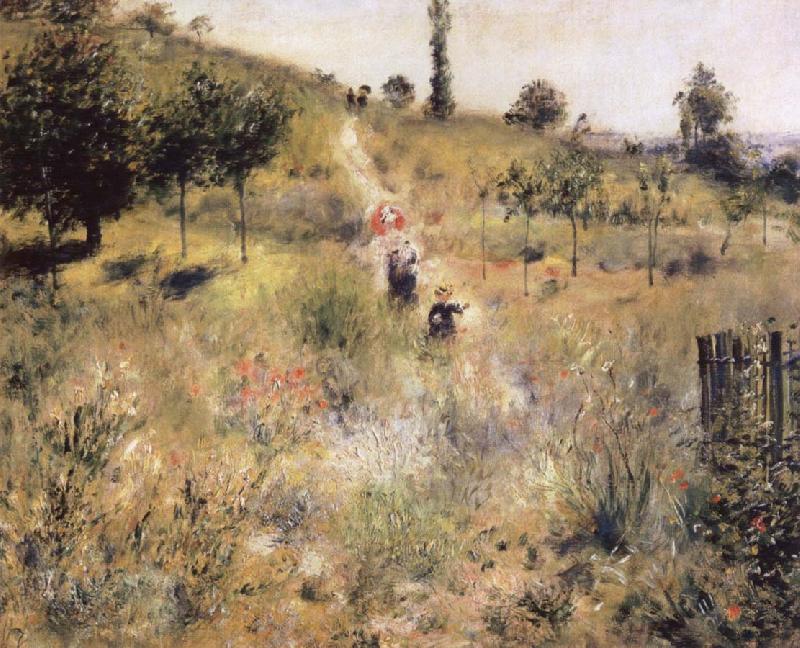 Pierre-Auguste Renoir Country Foopath in the  Summer Norge oil painting art